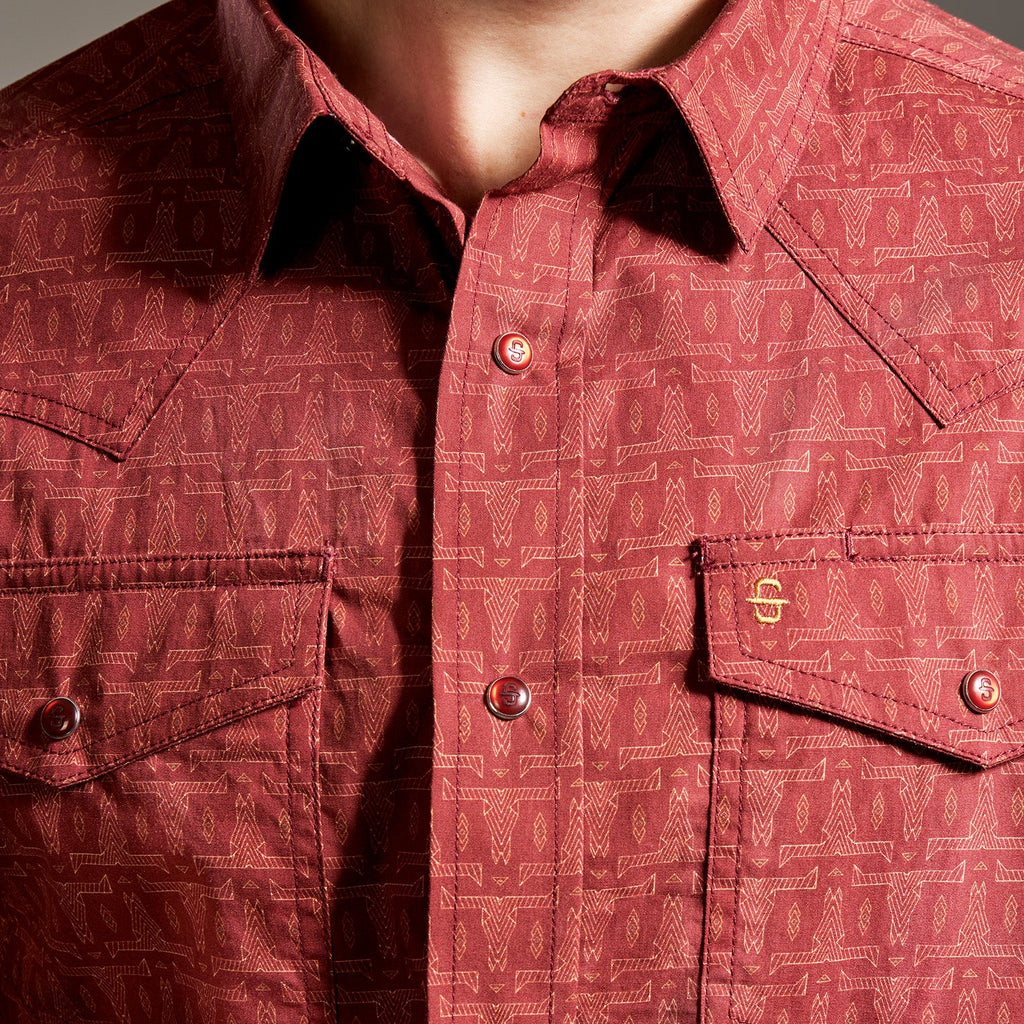 Camisa Stetson Vintage Range Bravado Lines