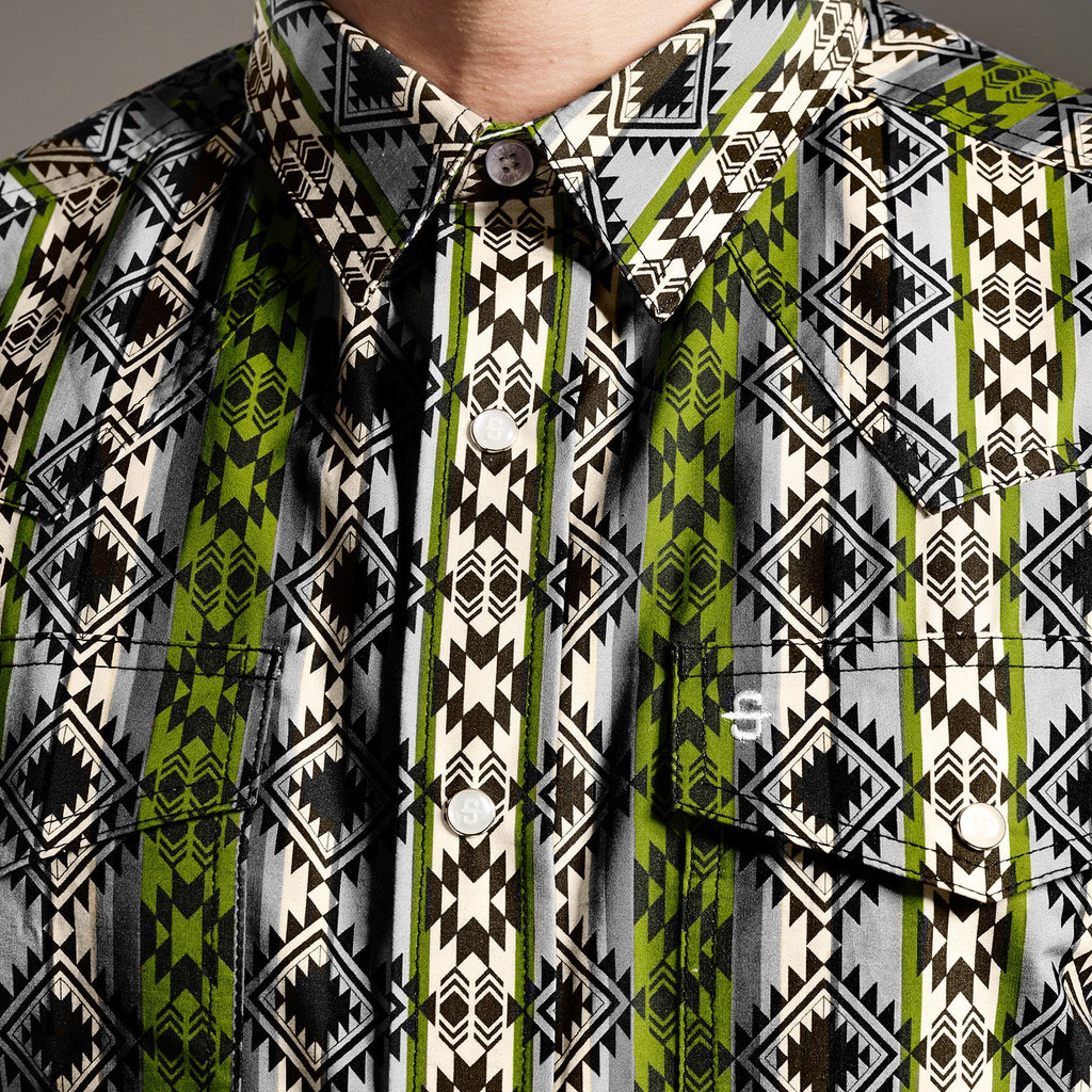 Camisa Stetson Vintage Range Cenote Maze