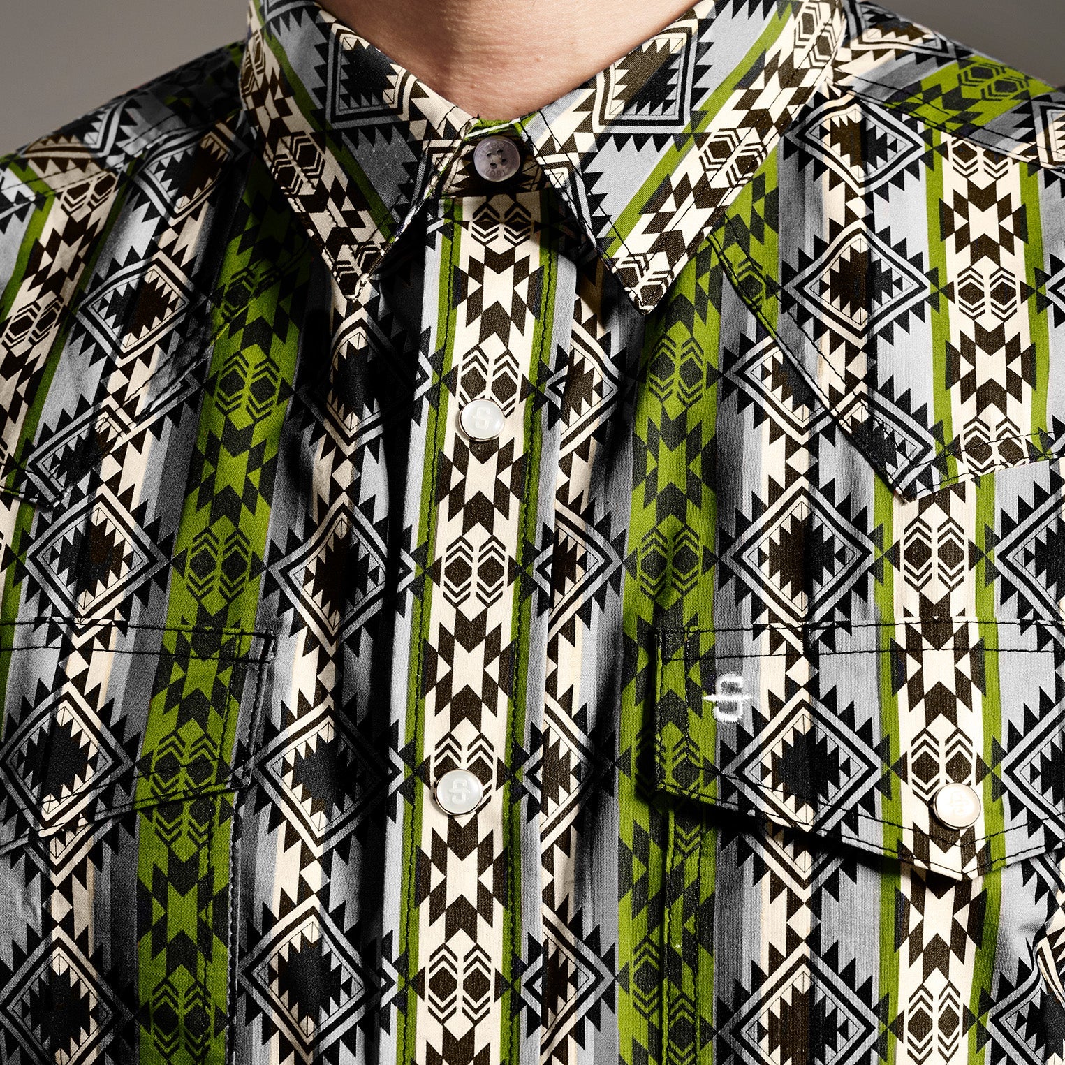 Camisa Stetson Vintage Range Cenote Maze