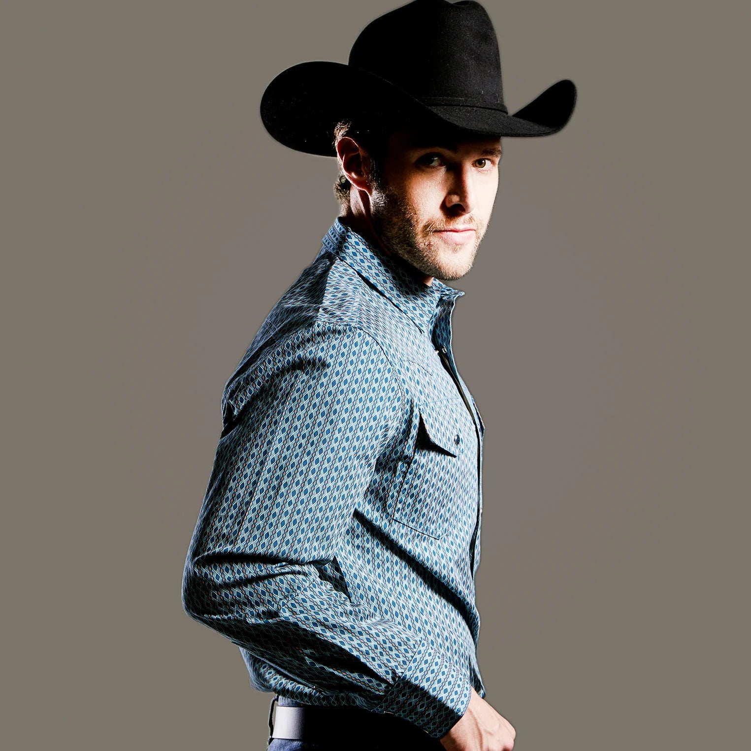 Camisa Stetson Vintage Range Chainstorm