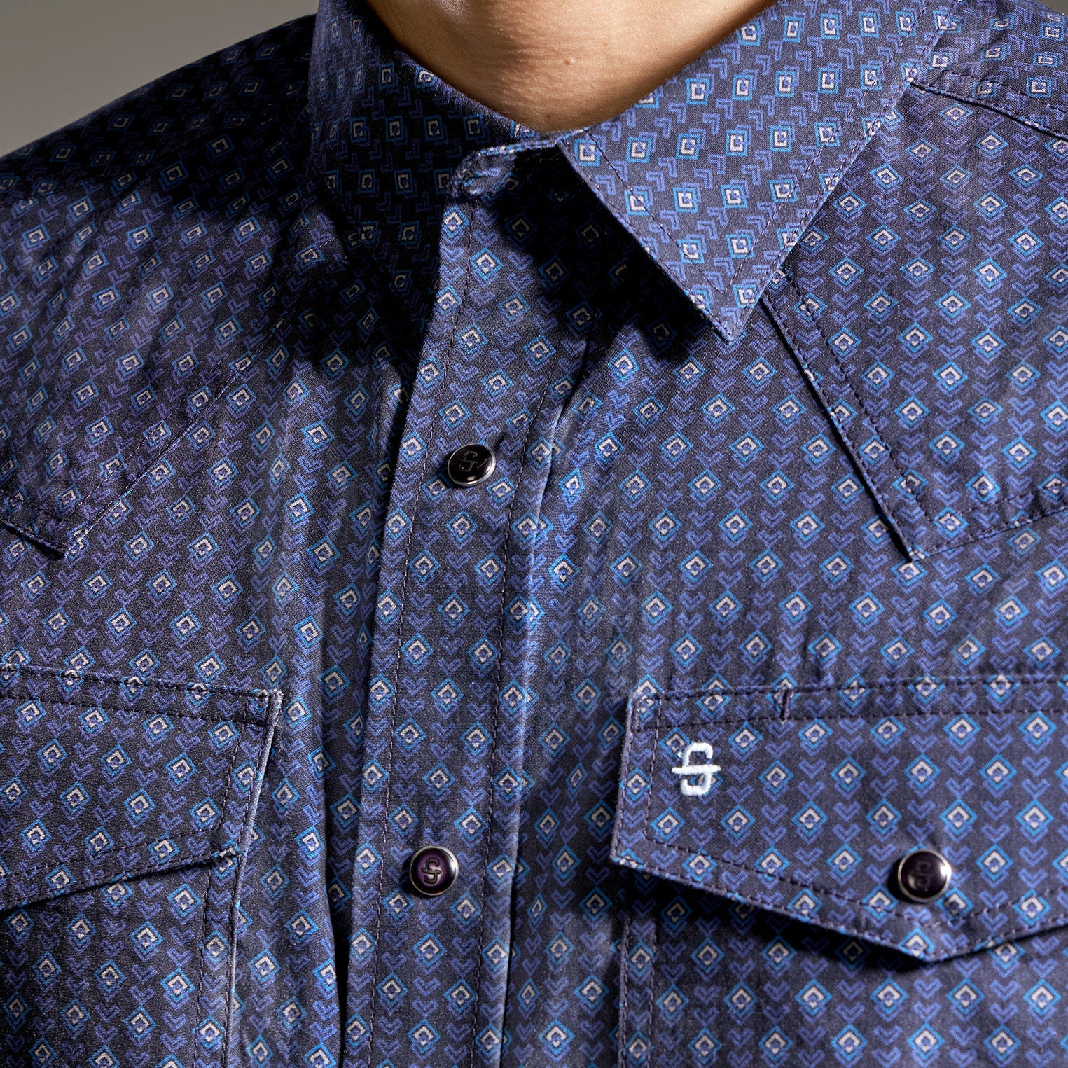 Camisa Stetson Vintage Range Midnight Tapestry