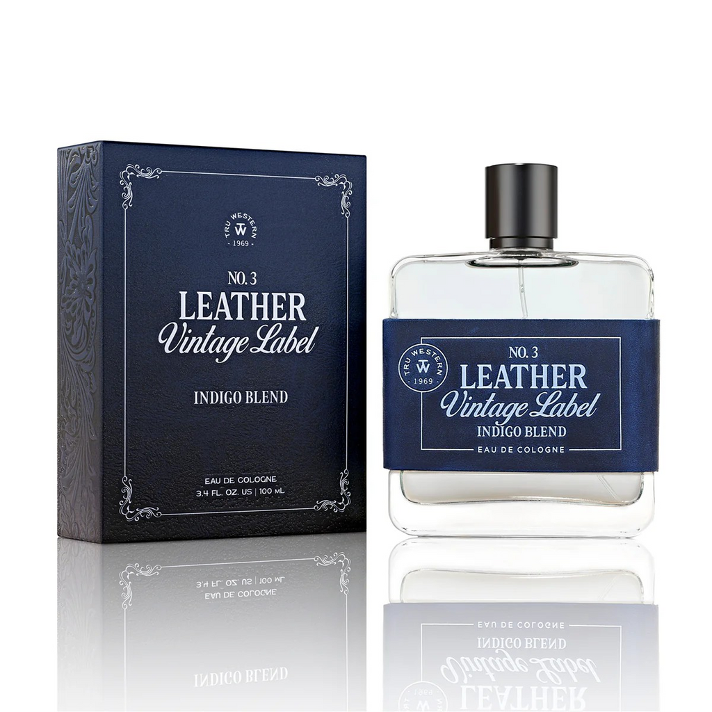 No. 3 Leather Vintage Label Indigo Blend Cologne 100ml