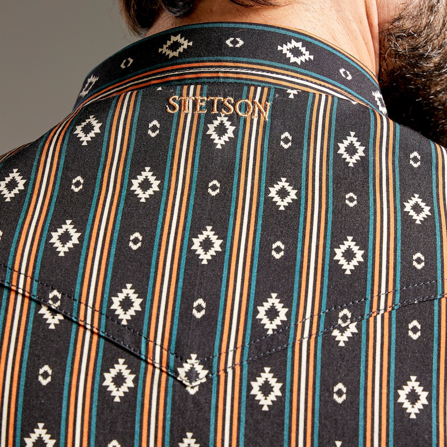 Camisa Stetson Vintage Range Aztec Forge