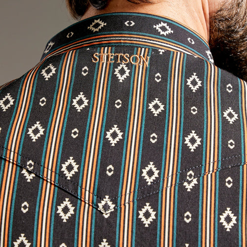 Camisa Stetson Vintage Range Aztec Forge