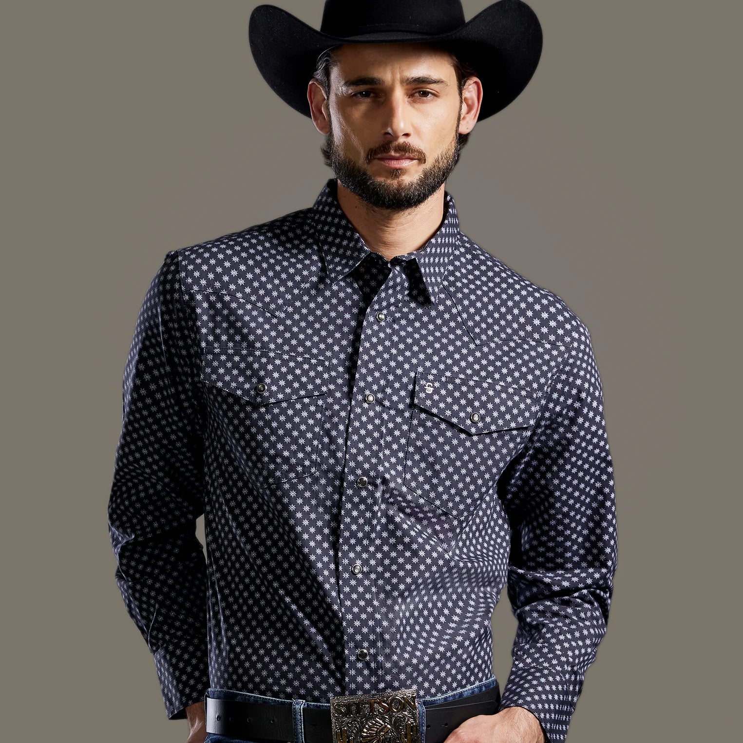 Camisa Stetson Vintage Range Shadowburst