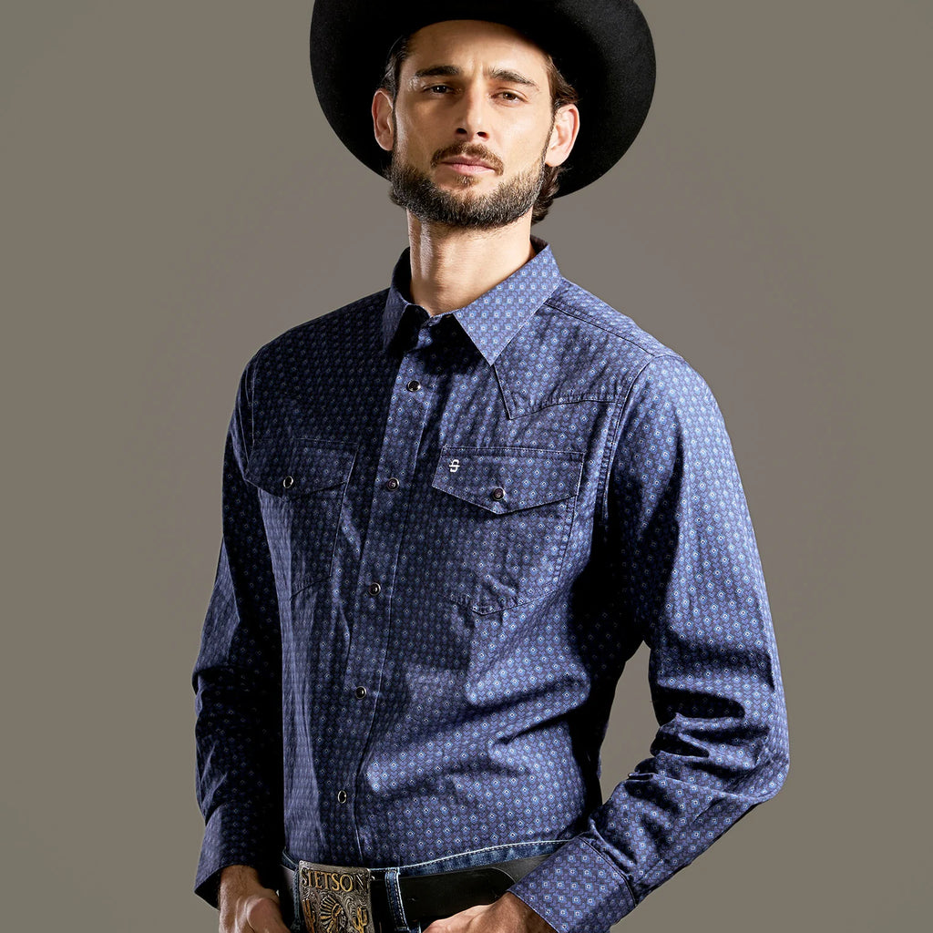 Camisa Stetson Vintage Range Midnight Tapestry
