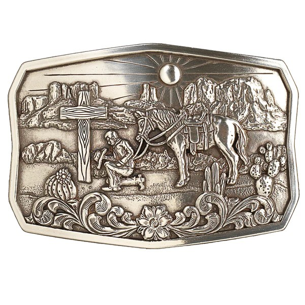 Buckles Praying Cowboy Cactus 37909