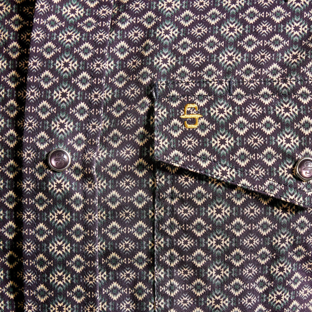 Camisa Stetson Vintage Range Forest Nomad