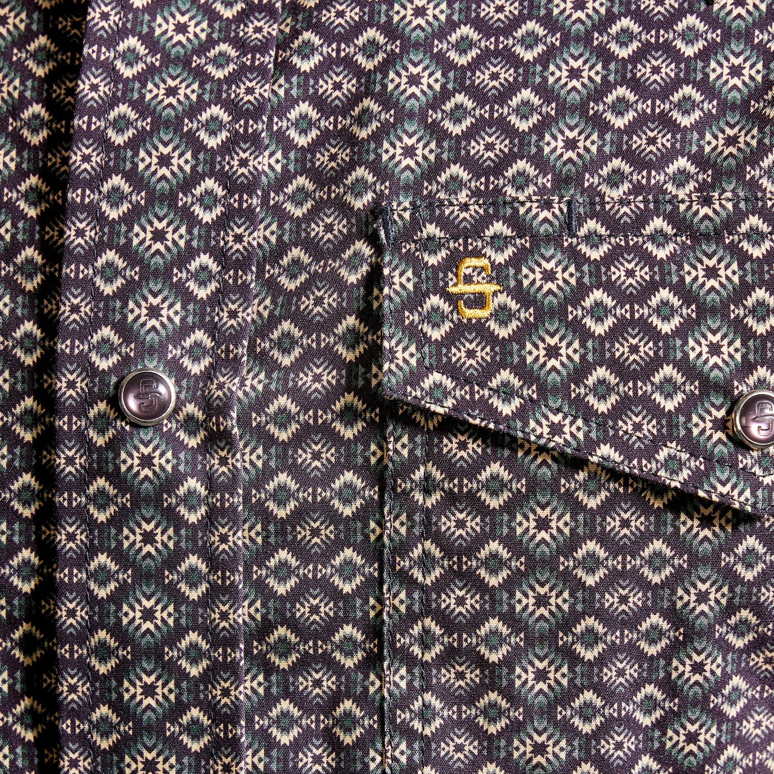 Camisa Stetson Vintage Range Forest Nomad
