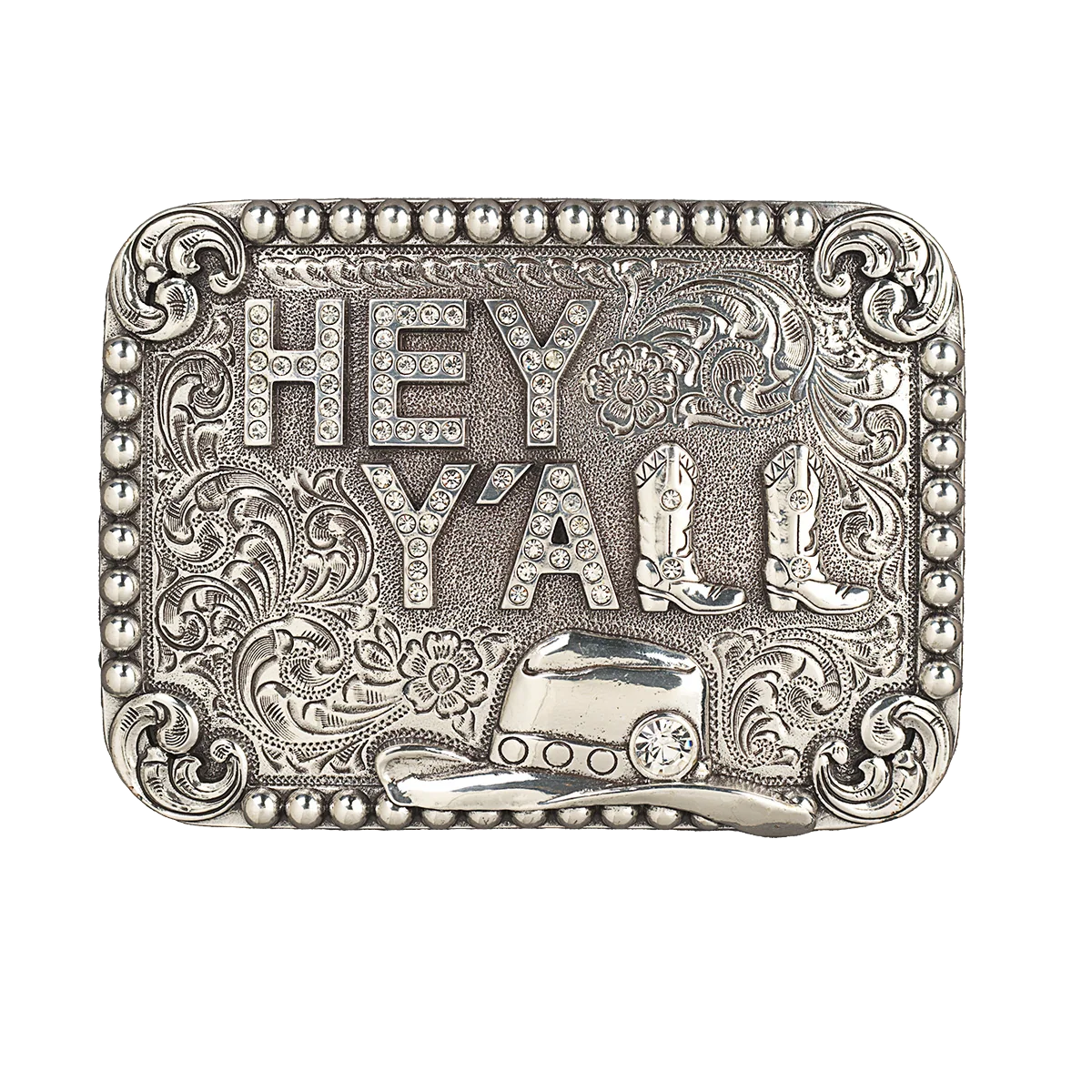 Blazin Roxx Ladies "Hey Y'all" Rectangle Belt Buckle 37932