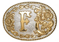 "F" Initial Belt Buckle (C339F)