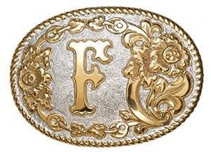 "F" Initial Belt Buckle (C339F)