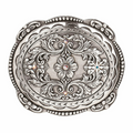 Nocona Silver Tone Floral Design with s Buckle 37538