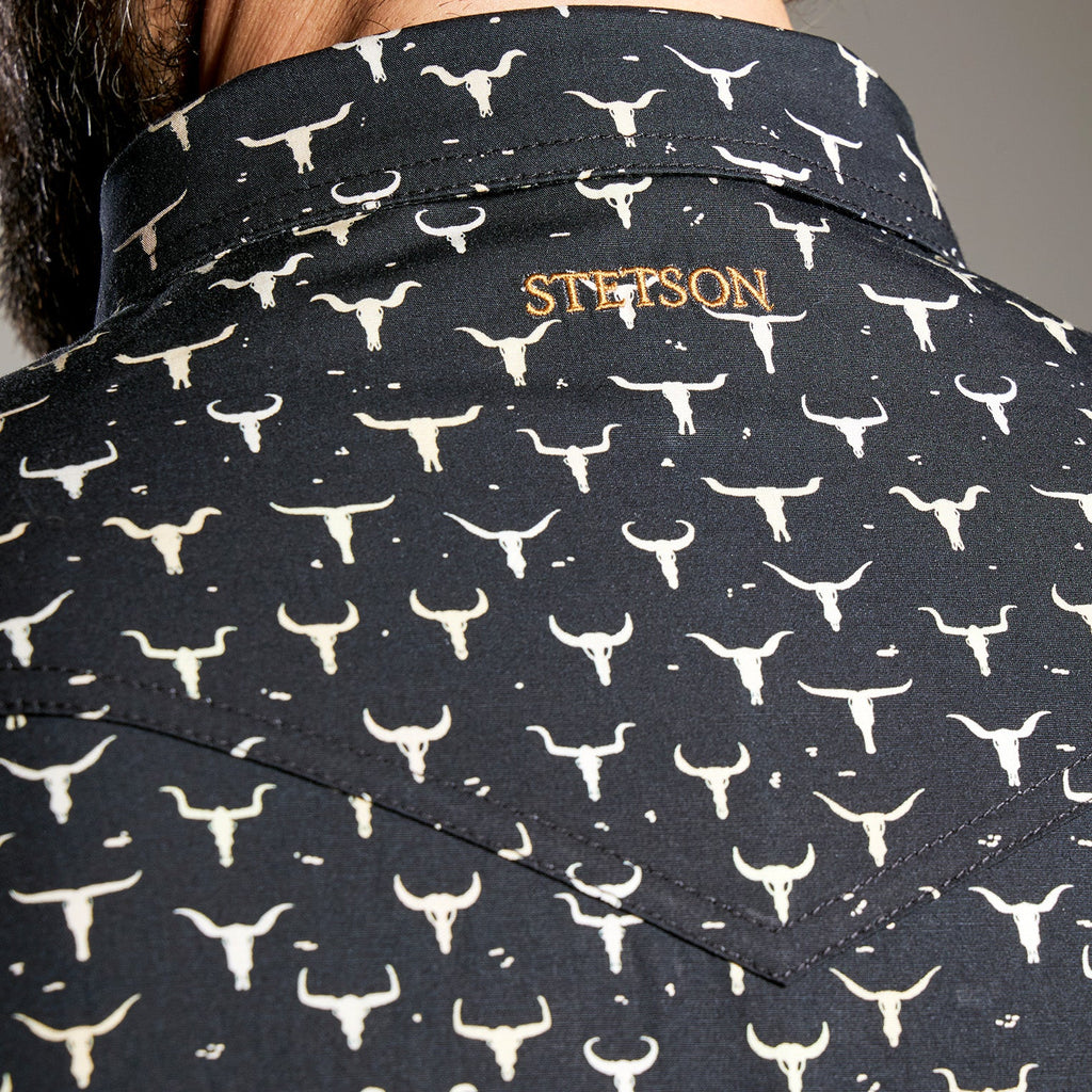 Camisa Stetson Vintage Range Skull Forge