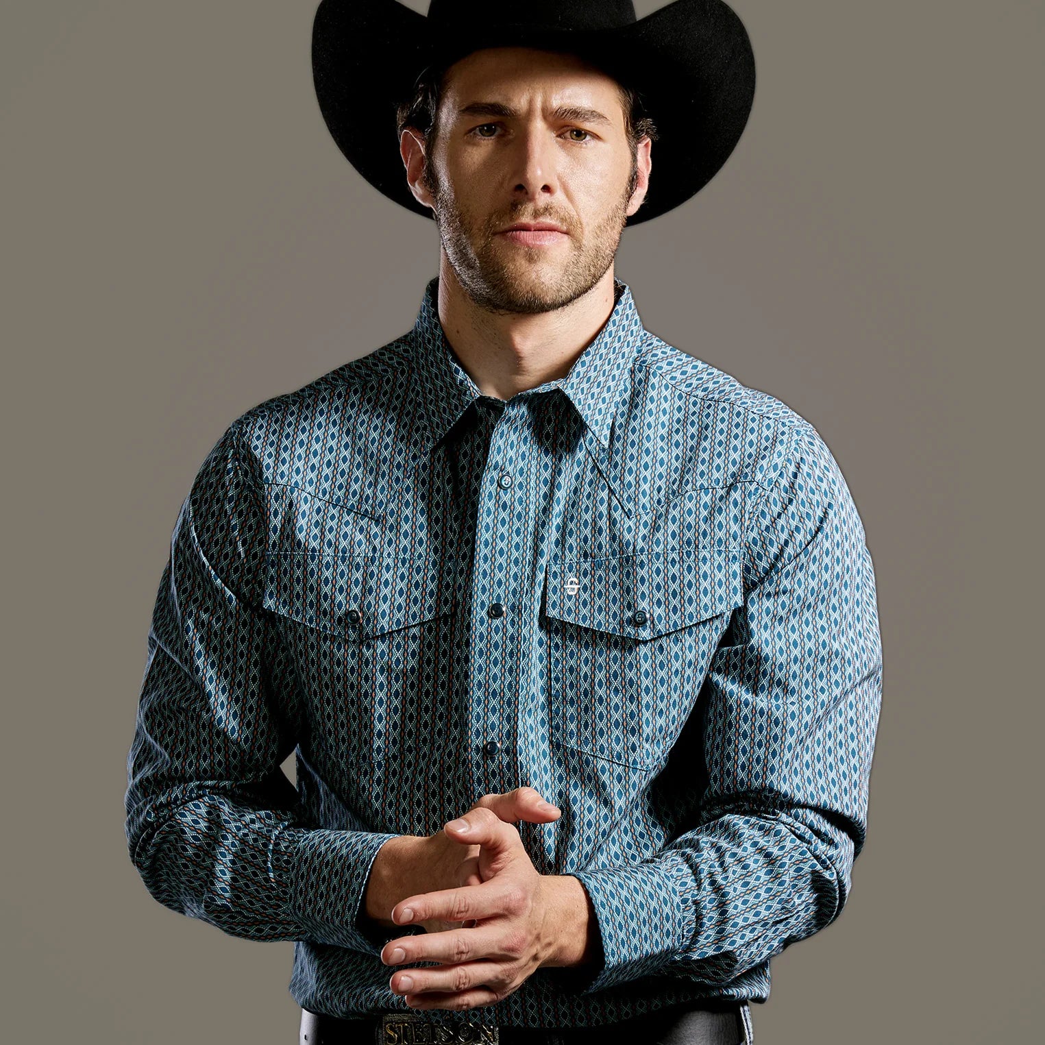 Camisa Stetson Vintage Range Chainstorm