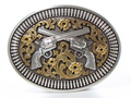 Oval Floral Revolvers Buckle 37009