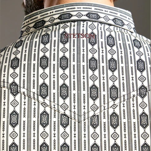 Camisa STETSON Vintage Range Onyx Grecas
