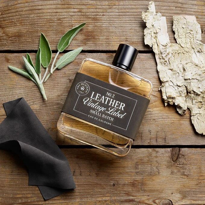 No. 2 Leather Vintage Label Small Batch Cologne 100ml