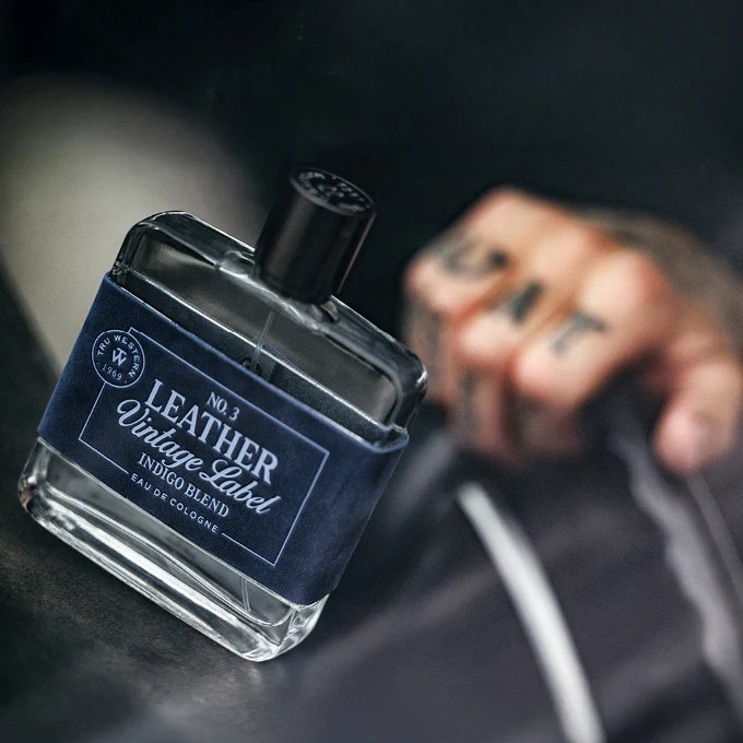 No. 3 Leather Vintage Label Indigo Blend Cologne 100ml