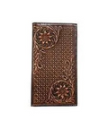 CARTERA NOCONA RODEO CON ESQUINAS FLORALES MARRONES N500047902