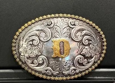 OVAL INITIAL BUCKLE F